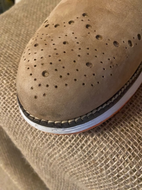 Men’s COLE HAAN OriginalGrand Ultra Wingtip Oxford Nubuck Size 11.5M Tan